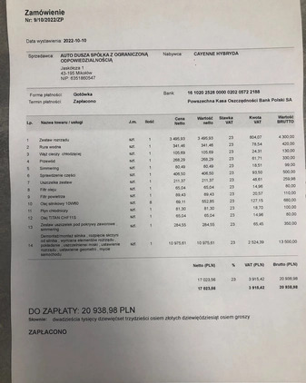 Porsche Cayenne cena 89000 przebieg: 268000, rok produkcji 2012 z Katowice małe 137
